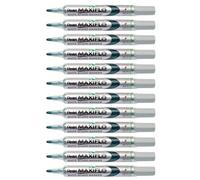 Pentel Marqueurs effaçables à sec Maxiflo MWL-5S Pointe conique moyenne encre liquide Vert Lot de 12