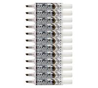 Pentel Lot De 12 Marqueurs Tableaux Blancs Maxiflo, Pointe Biseautée Large, Marron