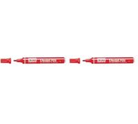 Pentel Maxiflo NLF50 1.5-3 mm - Marcador (Negro), 1 unidad (Lot de 2)