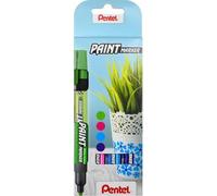 PENTEL MMP20-4COL Marqueur à peinture, couleurs vives - lot de 4