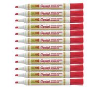 Pentel MW86 marqueur 12 pièce(s) Pointe biseautée Rouge Rouge G