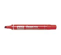 Pentel N 60-B Marqueur Permanent à Pointe biseautée Rouge
