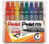 Pentel N50-8 marqueur 8 pièce(s) Pointe ogive Multicolore