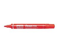 Pentel N50-BE Lot de 12 Boîtes Aluminium Rouge