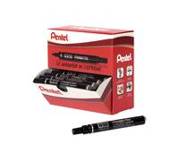 Pentel N50 - Marqueur permanent pointe ogive trait 1,5 mm - Noir - Boîte de 36