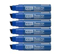 Pentel Marqueur Permanent N50xl, Pointe Biseautée, Bleu