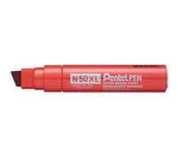 Pentel N50XL marqueur indélébile Pointe biseautée Rouge 6 pièce(s) Rouge G