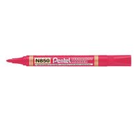 Pentel N850 Permanent Marker, Bullet Point, Red Ink, 1 Pack of 12 Markers Red 1