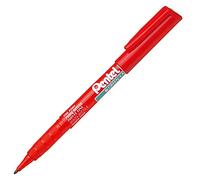 Pentel NMS50 - Marqueur permanent Green Label pointe fine 2 mm - Rouge