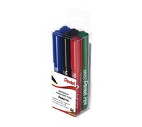 Pentel NN50 Pochette de 6 Marqueurs Assortis 2 Noirs/2 Bleus/Rouge/Vert
