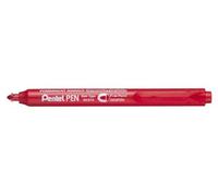 Pentel NXS15-B Marqueur Permanent à Pointe ogive Rétractable/Rechargeable Rouge