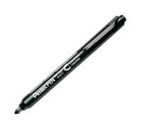 Pentel Pen NXS15-AO Marqueurs permanents rétractables, Pointe conique moyenne, Noir, Lot de 12