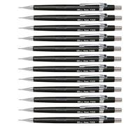 Pentel P205 Lot de 12 Porte-mines 0,5 mm avec Canon fixe 4 mm Corps Noir