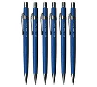 Pentel P207-C Lot de 6 crayons à papier mécanique automatique P200 Bleu 0,7 mm