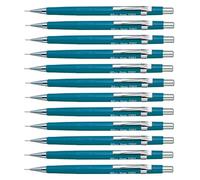 Pentel Porte-mines P207 Lot de 12 – 0,7 mm, canon fixe 4 mm, corps bleu
