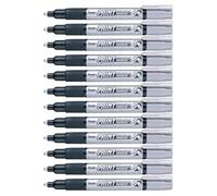 Pentel Paint Marker Lot de 12 Marqueurs permanents Argent