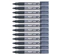 Pentel Paint Marker Lot de 12 Marqueurs permanents Gris