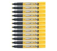 Pentel Paint Marker Lot de 12 Marqueurs permanents Jaune