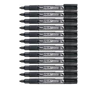 Pentel Paint Marker Lot de 12 Marqueurs permanents Noir