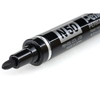 Pentel Pen Lot de 12 marqueurs permanents (N50) pointe conique noire