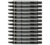Pentel Pen Lot de 12 Marqueurs permanents Noir