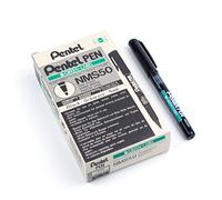 Pentel Pen Lot de 12 Marqueurs permanents Noir