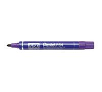 Pentel Pen N50 Lot de 12 Marqueurs permanents pointe conique moyenne, Violet