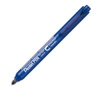 Pentel Pen NXS15-CO Marqueurs permanents rétractables, Pointe conique moyenne, Bleu, Lot de 12