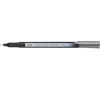 Pentel Pointliner Colour S40 Lot de 12 feutres à pointe fine Encre colorée, 0,4 mm, gris