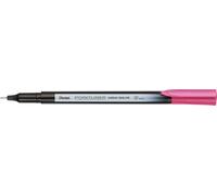Pentel Pointliner Colour S40 Lot de 12 feutres à pointe fine Encre colorée, 0,4 mm, rose