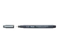 Pentel – Feutre technique Pointliner S20P – encre à pigments 0,3 mm – Noir, lot de 12