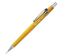 Porte-mine pentel p200 0.9mm embout et agrafe métalliques canon fixe longueur 4 mm gomme rechargeable corps jaune