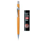 Pentel Porte-mine P209 - 0,9 mm - Corps jaune + mines Ain Stein 0,9 mm 2B
