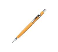 Porte-mine pentel p200 0.9mm embout et agrafe métalliques canon fixe longueur 4 mm gomme rechargeable corps jaune