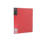 PENTEL - protège-documents, A4, PP, 20 pochettes, rouge rainure en forme d'"ailes" pour une préhensi