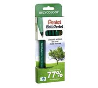 Pentel R50 Lot de 4 stylos à bille roulante Noir