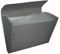 Pentel recycology chemise dCD14A rangement en plastique 50% recy ormat a4, 13 compartiments, noir