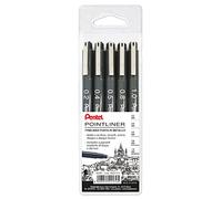 Pentel S20P Pointliner embouts assortis 0,2/0,4/0,5/0,8/1,0 mm