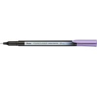 Pentel S40 Stylo pointu, encre colorée, ligne de 0,4 mm, encre lavande (un stylo)