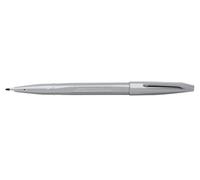 Pentel - S520 - Sign Pen - Lot de 12 feutres pointe moyenne acrylique - Encre grise