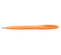Pentel - S520 - Sign Pen - Lot de 12 feutres pointe moyenne acrylique - Encre orange