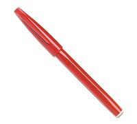 Pentel - S520 - Sign Pen - Lot de 12 feutres pointe moyenne acrylique - Encre rouge