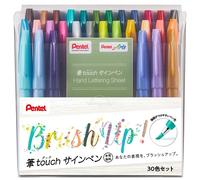 Pentel SES15C-30STH Lot de 30 stylos à pointe pinceau