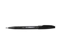 Pentel Ses15c-A Lot De 10 Feutres Pinceaux À Pointe Souple Encre Noir