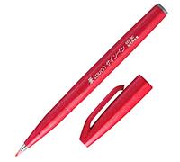 Pentel SES15C-B Feutre Pinceau en souple à base d'eau pour Croquis Rouge