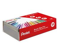 Pentel SES15C Brush Sign Pen Boîte cadeau en métal avec 24 couleurs