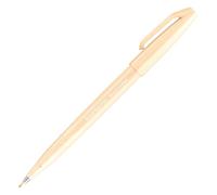 Pentel SES15C-F3X Brush Sign Pen Stylos à fibres à pointe ressemblant à un pinceau Orange clair
