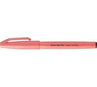 Pentel SES15C-FBX Lot de 10 stylos à pointe pinceau Rouge fluo