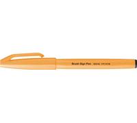 Pentel SES15C-FFX Lot de 10 stylos à pointe pinceau Orange fluo
