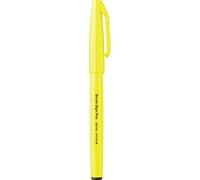 Pentel SES15C-FGX Lot de 10 stylos à pointe pinceau Jaune fluo